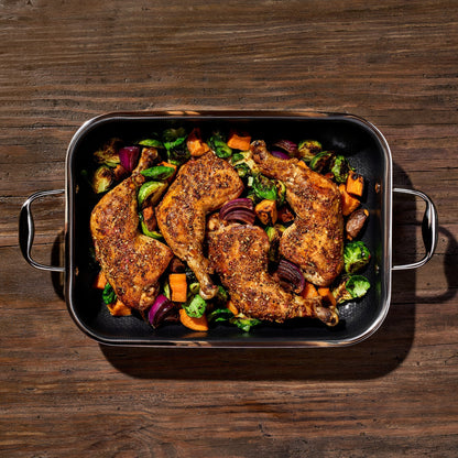 Hybrid Roasting Pan with Rack, 9” x 13”