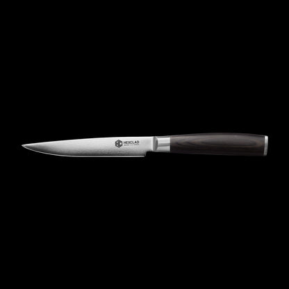 Damascus Steel Steak Knife Set, 8-pc (Espresso)