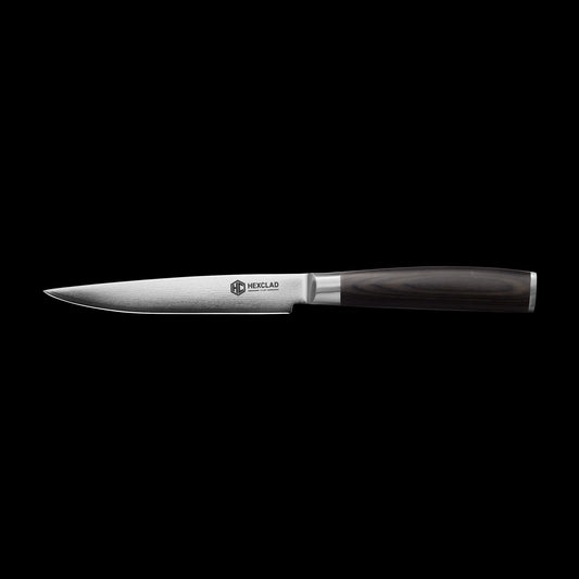 Damascus Steel Steak Knife Set, 8-pc (Espresso)