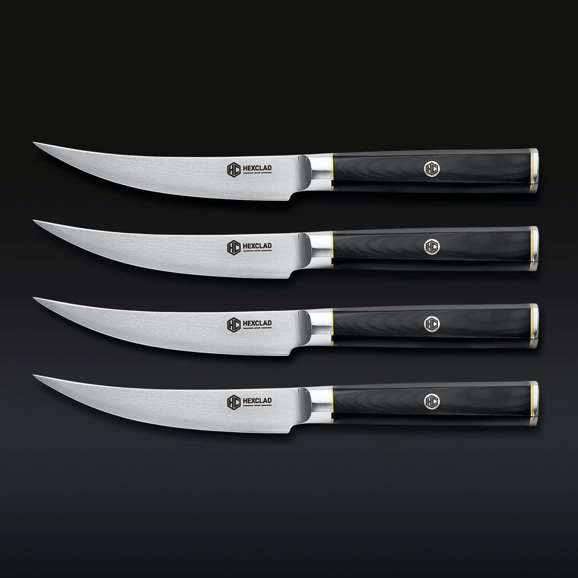 Master Series Damascus Steel Steak Knife Set, 4-pc