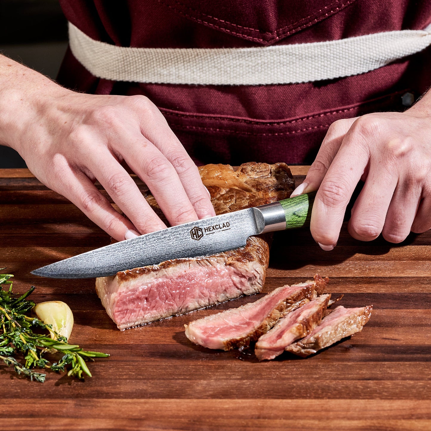 Steak Knife & Bistecca Plate Set, 8-pc (Green)