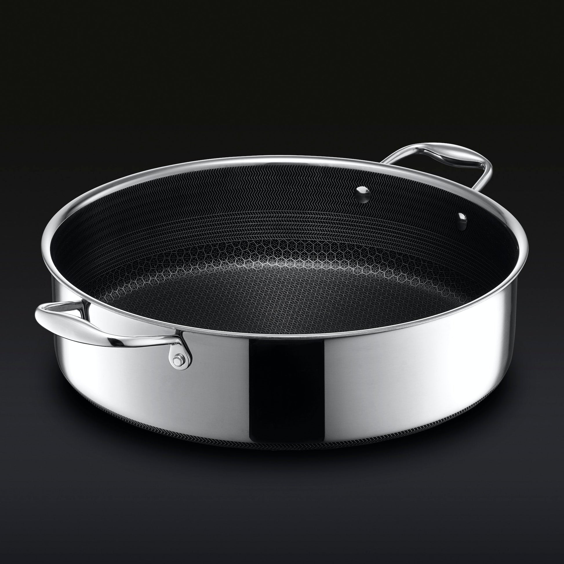 Hybrid Deep Sauté Pan/Chicken Fryer with Lid, 7-Qt