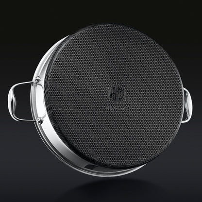 Hybrid Deep Sauté Pan/Chicken Fryer with Lid, 7-Qt