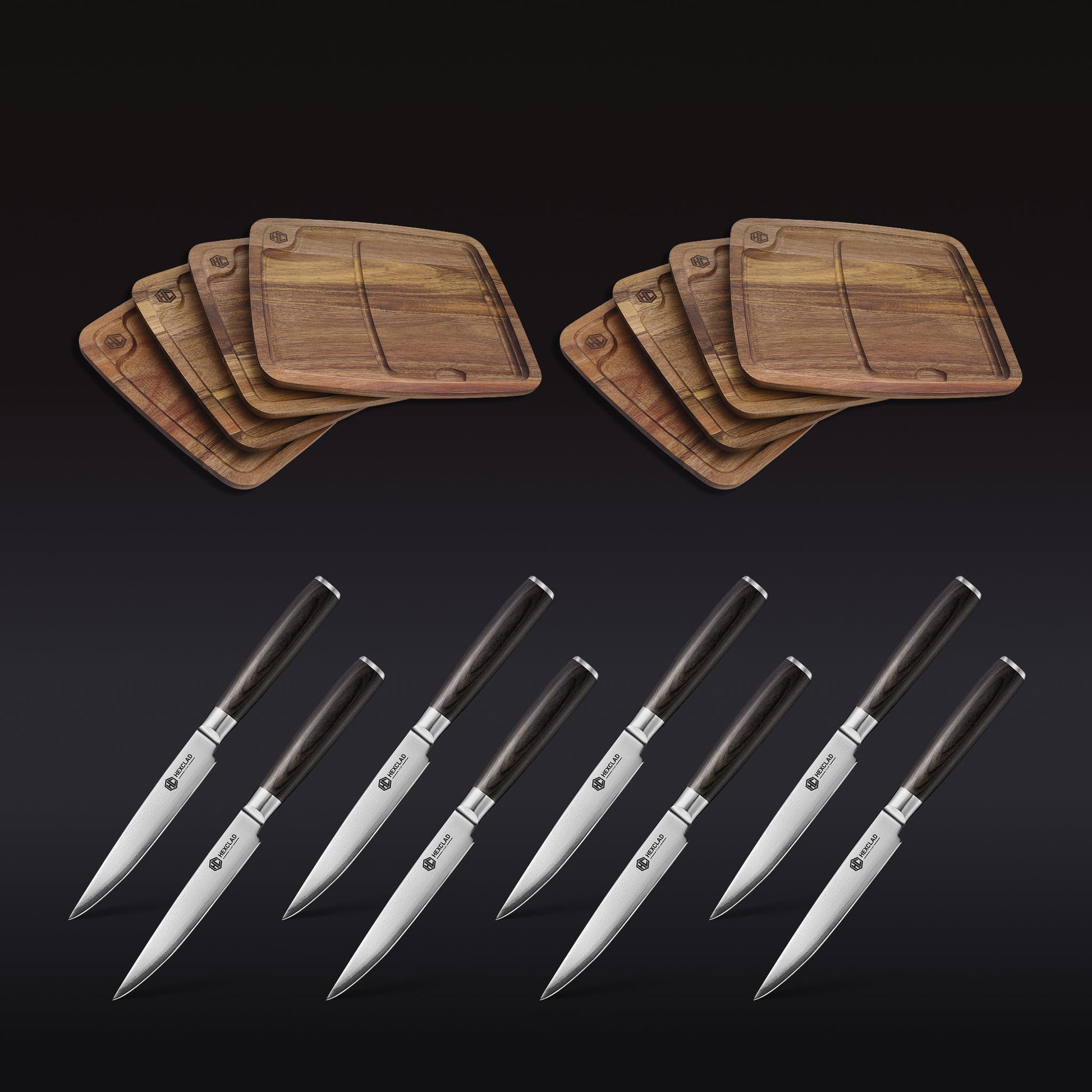 Steak Knife & Bistecca Plate Set, 16-pc (Espresso)