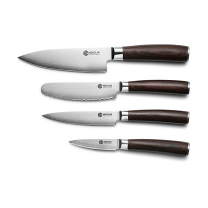 Damascus Steel Studio Knife Set, 5-pc (Espresso)